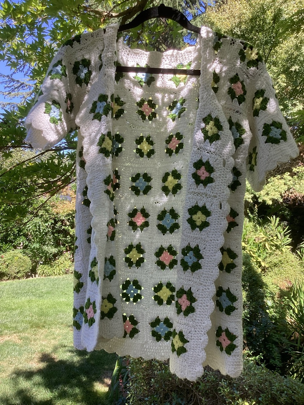 Handmade Crotchet Granny Square Cardigan